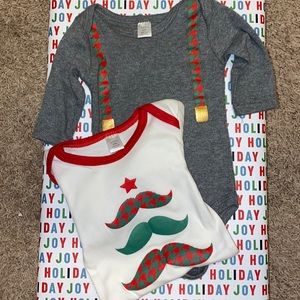 Holiday Onesie Set NWOT